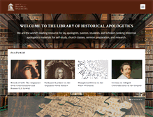 Tablet Screenshot of historicalapologetics.org